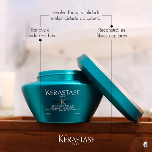 Seu cabelo está elástico e quebrando? Veja a análise sincera da Kérastase Résistance Thérapiste.